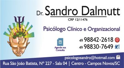 "Consultório Psicológico Dr Sandro Dalmutt"